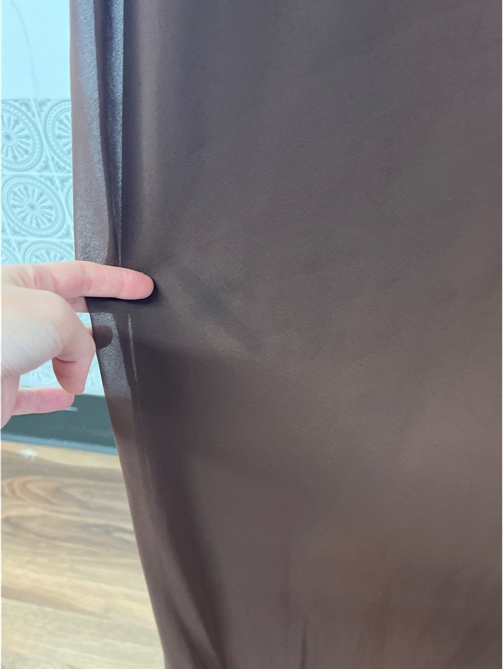 Amanda Uprichard Ashton Maxi Dress in Cocoa - Picture 9 of 9